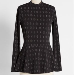 ModCloth | In the Knit of Time Peplum Top